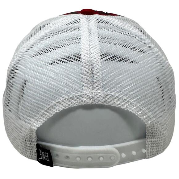 Ed Hardy Trucker Hat Embroidered Tattoo New York Eagle Red Snapback Mesh Cap - Picture 5 of 6